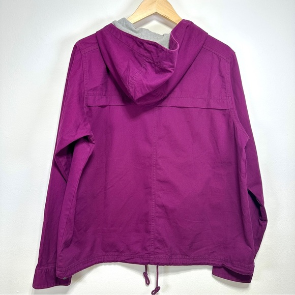 Columbia Purple Hooded Canvas Utility Jacket | Size L | 100% Cotton - Picture 4 of 6